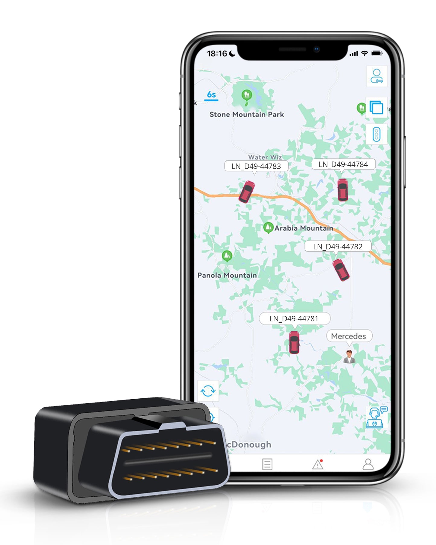 Traqueur GPS OBD II pour Camions, Taxis - OB22