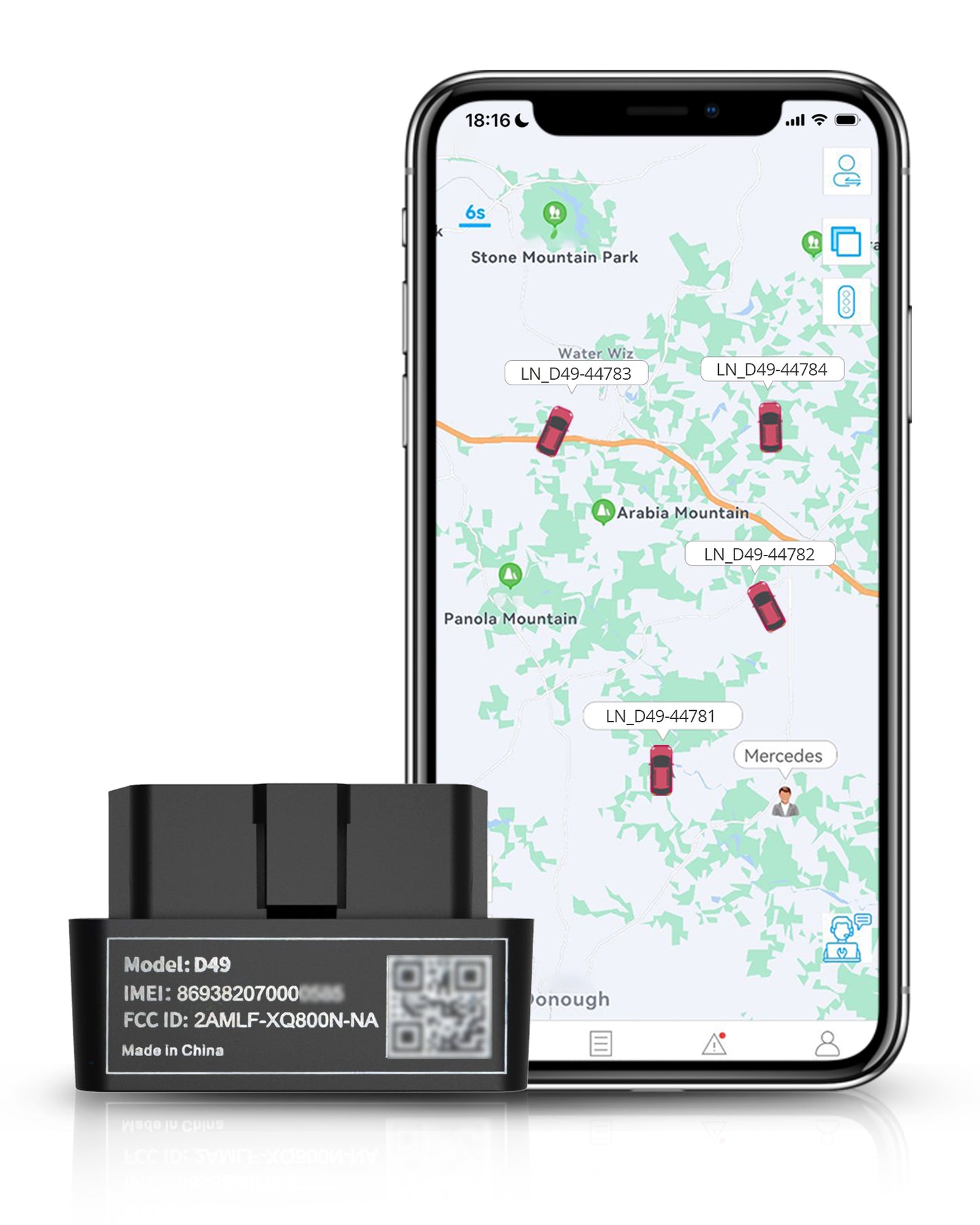Traqueur GPS OBD II pour Camions, Taxis - OB22