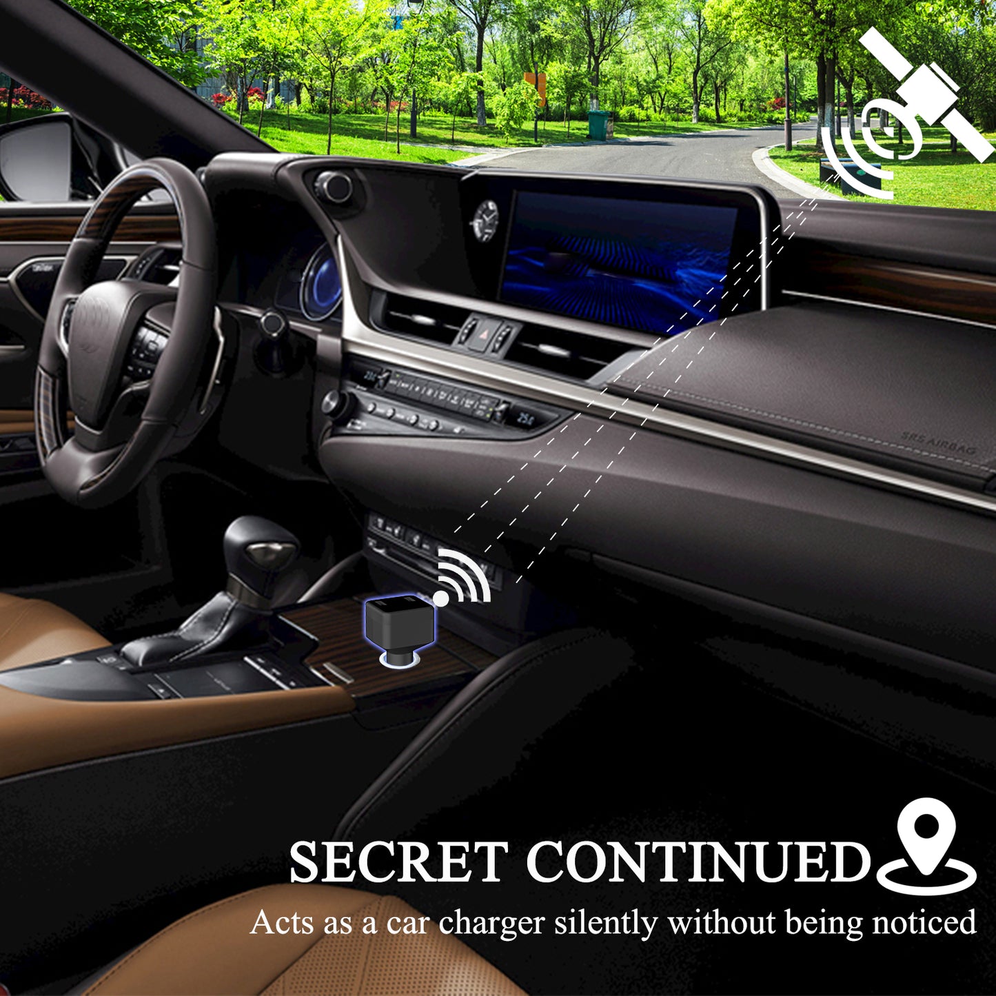 Cigarette Lighter Charger with GPS Tracker for Car - HVT001 LNCOON