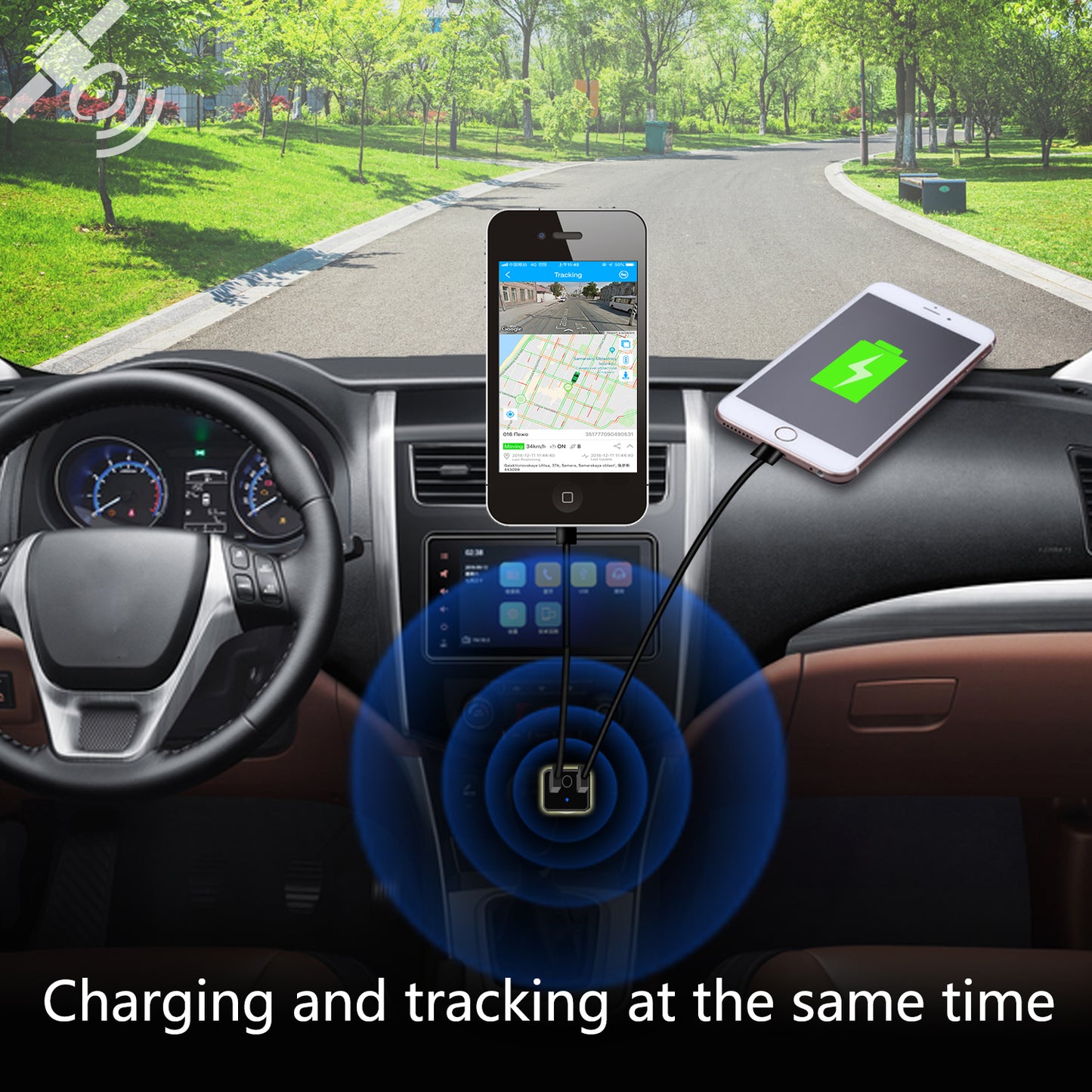 Cigarette Lighter Charger with GPS Tracker for Car - HVT001 LNCOON