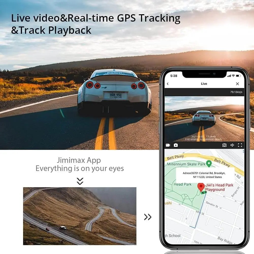 مسجل قيادة 4G Dashcam مزدوج - JC400P-A