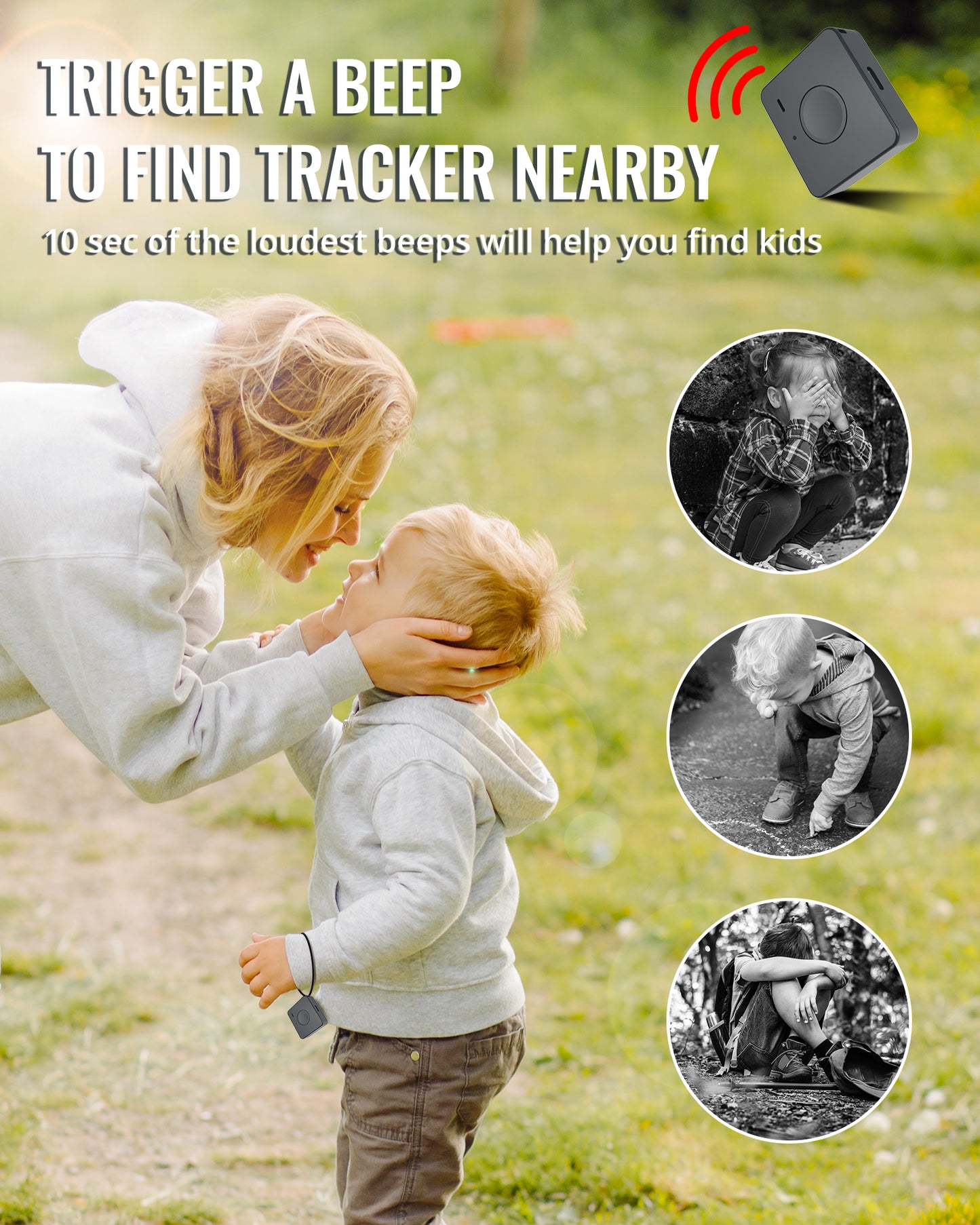 LNCOON GPS Tracker helps you find your kids