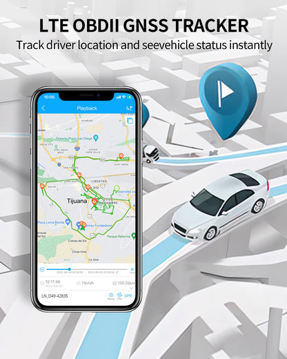 Rastreador GPS OBD II para Caminhões, Táxis - OB22