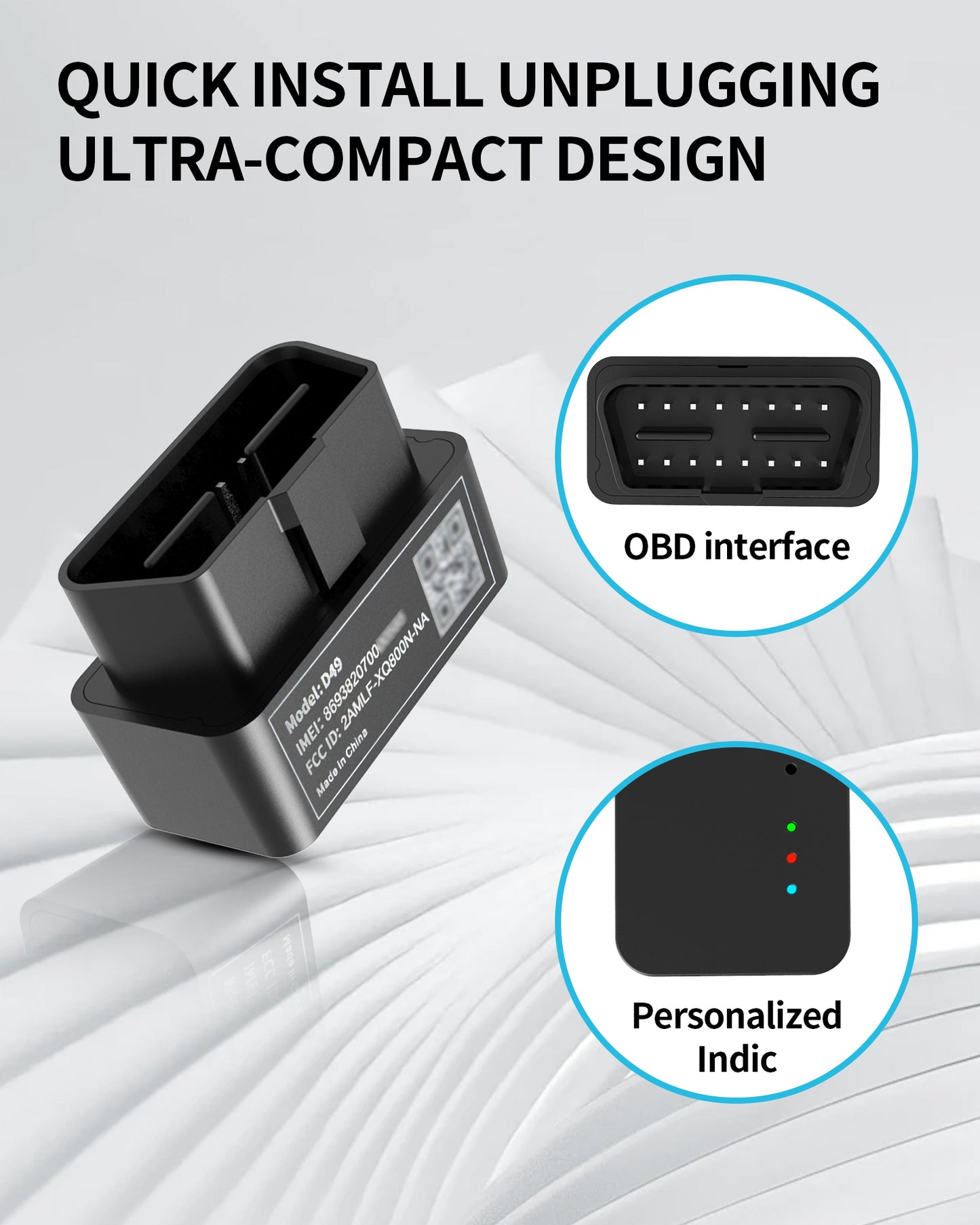 Rastreador GPS OBD II para Caminhões, Táxis - OB22