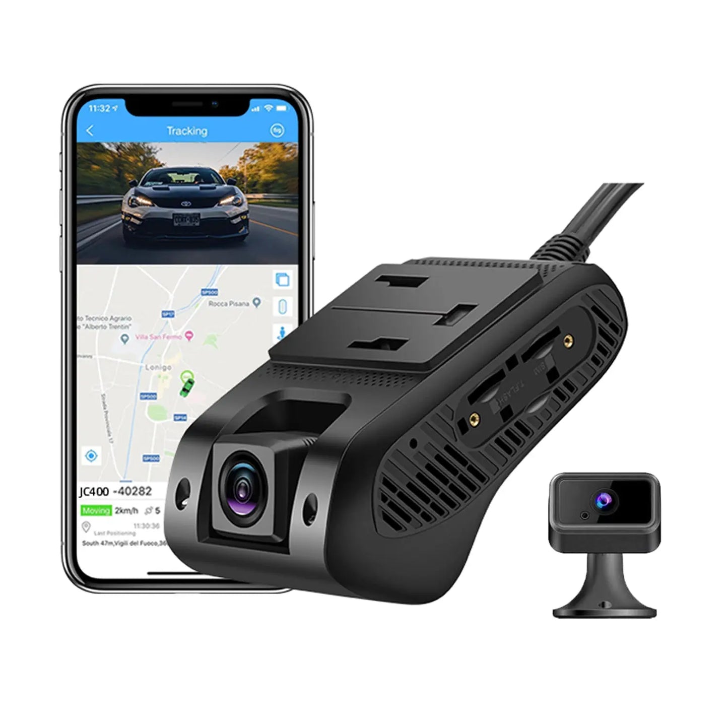 JC400 4G Dual Dashcam Driving Recorder - with AHD camara-Platform NOT Included - LNCOON