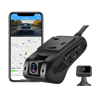JC400 4G Dual Dashcam Driving Recorder - with AHD camara-Platform NOT Included - LNCOON
