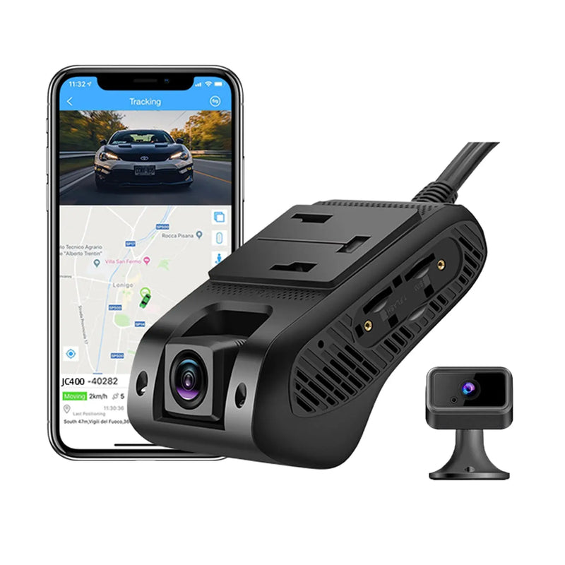 JC400 4G Dual Dashcam Driving Recorder - with AHD camara-Platform NOT Included - LNCOON