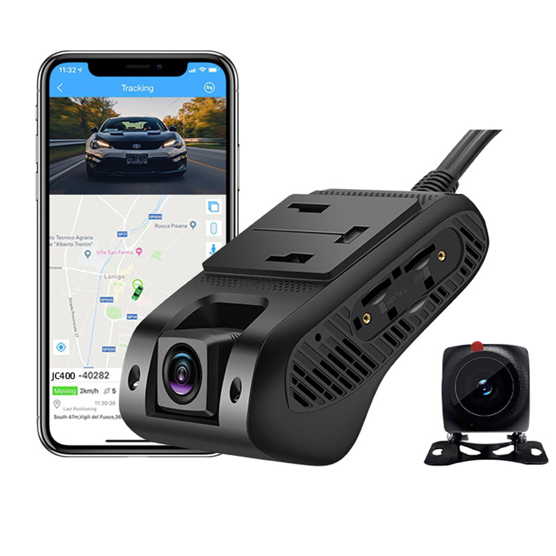 JC400 4G Dual Dashcam Driving Recorder - with CE01 Waterproof Camara-Platform NOT Included - LNCOON