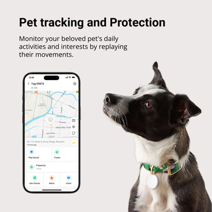 LNCOON PB704 GPS Tracker - 80dB Buzzer, 10-Month Battery, IP65 Waterproof, Tiny 12g Design | GPS Tracker Like Airtag for Pets, Keys, Cars & Valuables