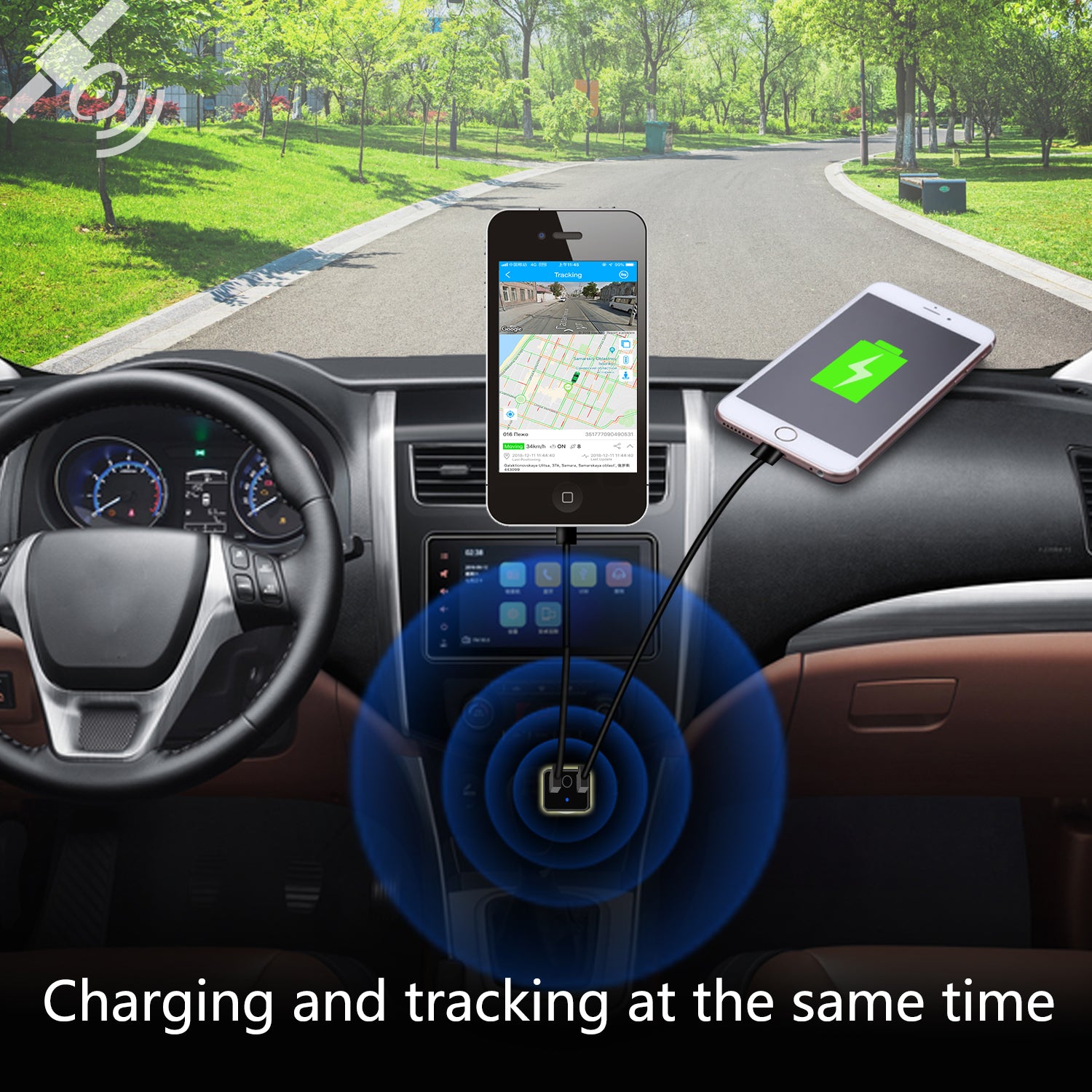 Cigarette Lighter Charger with GPS Tracker for Car - HVT001 LNCOON