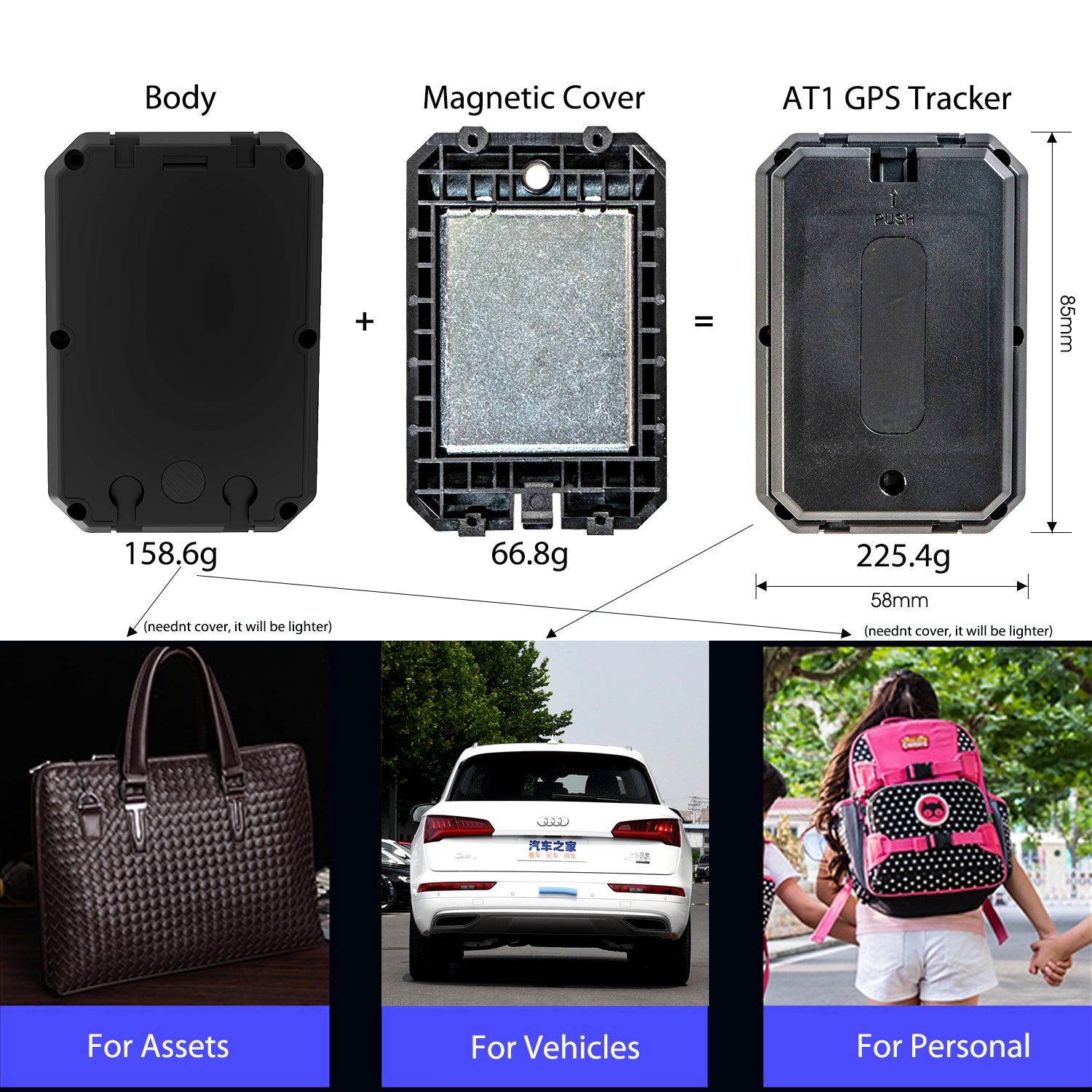 Magnetic GPS Tracker with 6000mAh Battery - AT1 LNCOON